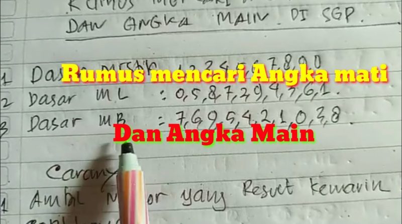 Angka Main Togel